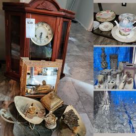 MaxSold Auction: This online auction features small kitchen appliances, lamps, collectibles, glassware, vases jar, Sony PlayStation, fridge, wall clock, hoverboard, weight scales, craftsman riding lawn mower, camcorder and much more!